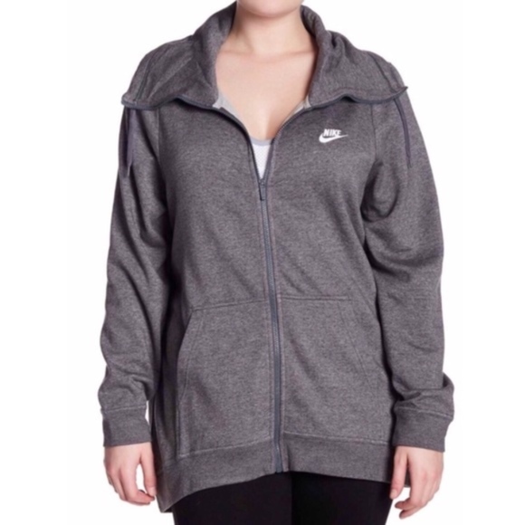 Nike Tops - Nike Funnel Neck Hoodie Size 1X